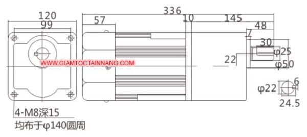 Giảm tốc mini 400w