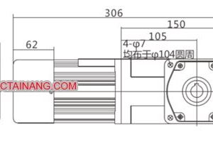 Giảm tốc mini 60w cốt âm