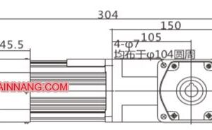 Giảm tốc mini gốc cốt âm 140w