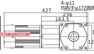 Giảm tốc mini gốc cốt âm 400w