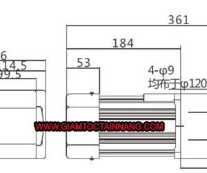 Giảm tốc mini gốc cốt dương 250w