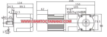 Giảm tốc mini cốt dương 40w