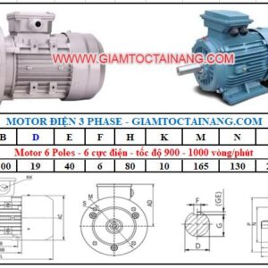 Motor điện 3 pha 0.55KW 6Poles