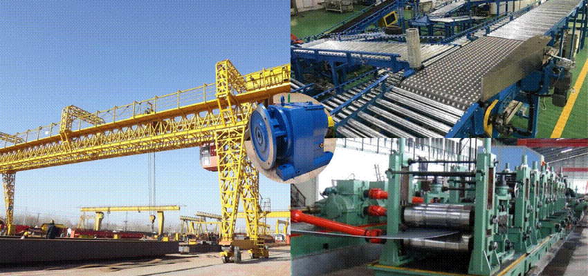 Ứng dụng của hộp giảm tốc tải nặng trục thẳng R: