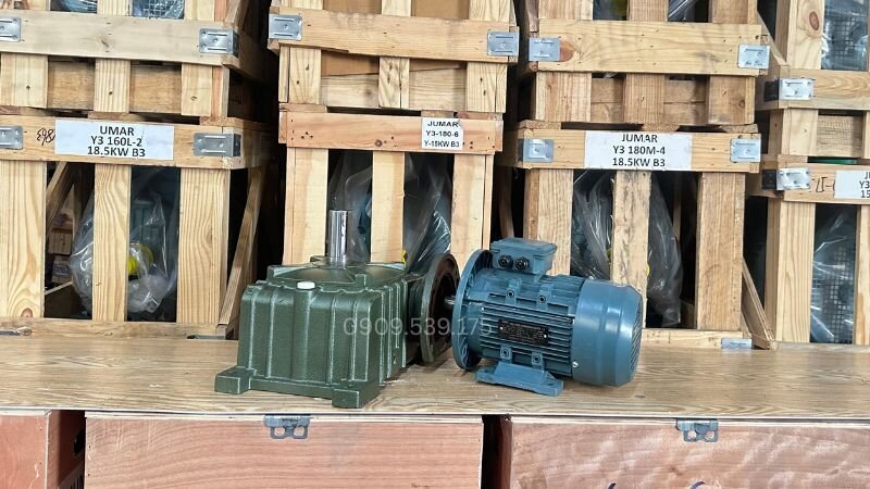 Động cơ giảm tốc trục vít bánh vít 3 pha có khả năng tiết kiệm năng lượng và độ ổn định trong môi trường khắc nghiệt.