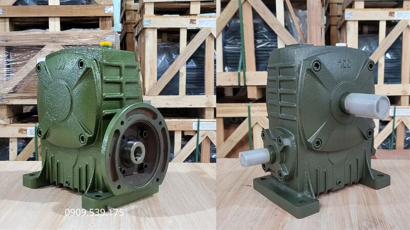 Bảng tổng hợp các thông số kỹ thuật và đặc điểm lắp đặt của hộp giảm tốc WPA và WPDA