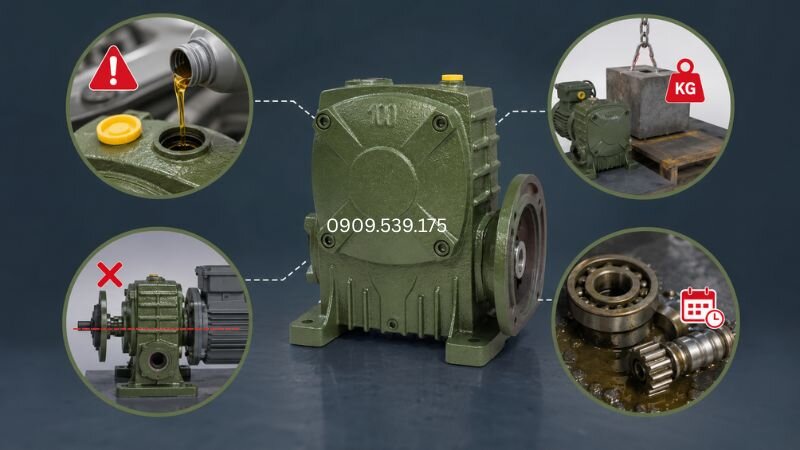 Vận hành và bảo dưỡng không đúng cách sẽ làm các chi tiết bên trong mòn nhanh hơn